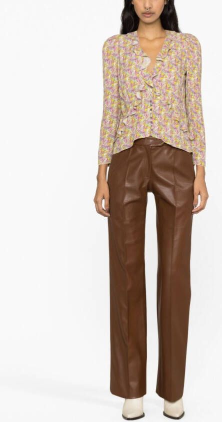 Zadig&Voltaire Blouse met ruches Beige
