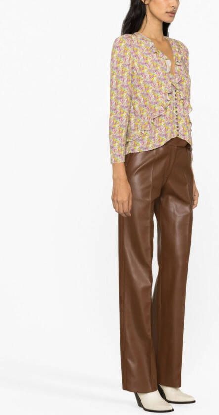 Zadig&Voltaire Blouse met ruches Beige