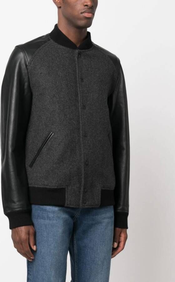 Zadig&Voltaire Bomberjack met geborduurd logo Grijs