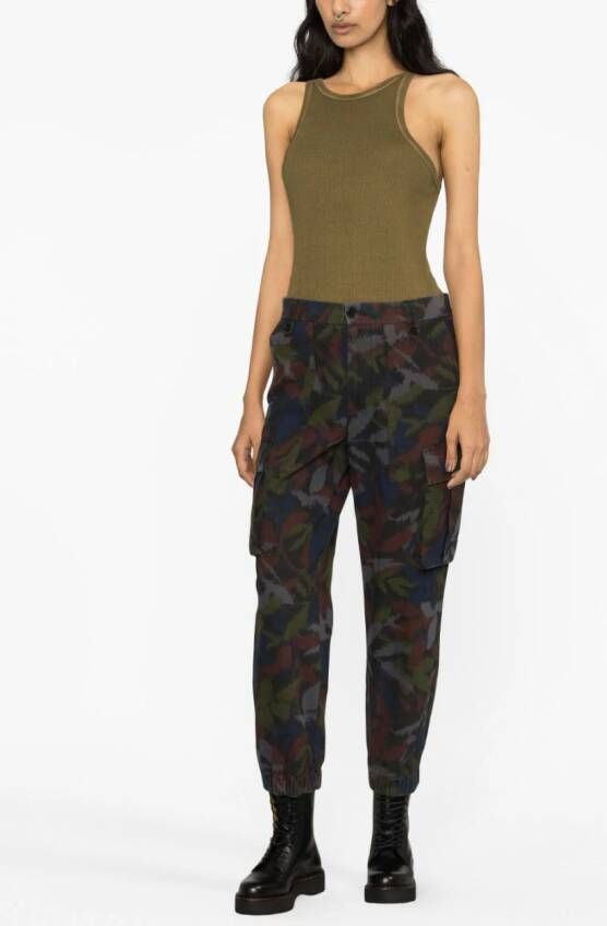 Zadig&Voltaire Cargo broek met Ikat-print Blauw