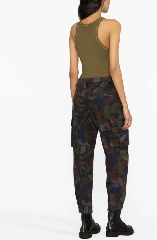 Zadig&Voltaire Cargo broek met Ikat-print Blauw