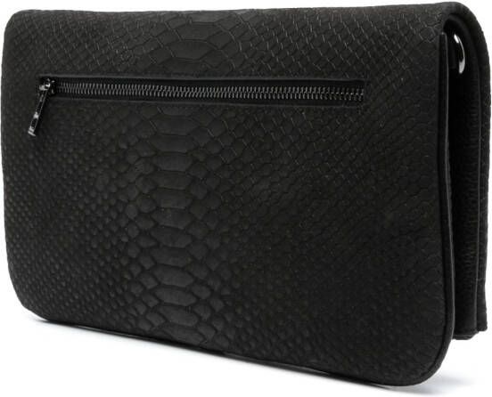 Zadig&Voltaire Crossbodytas met krokodillen-effect Zwart