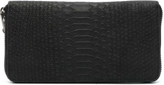 Zadig&Voltaire Portemonnee met krokodillen-reliëf Zwart