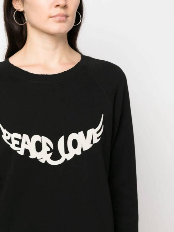 Zadig&Voltaire Diaz Peace & Love Zwart