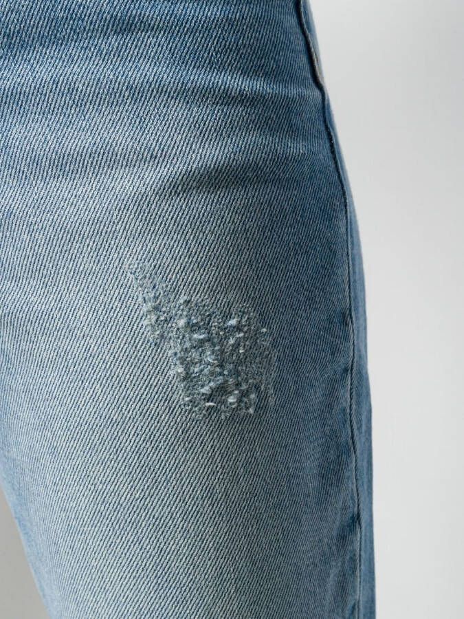Zadig&Voltaire Gescheurde straight jeans Blauw