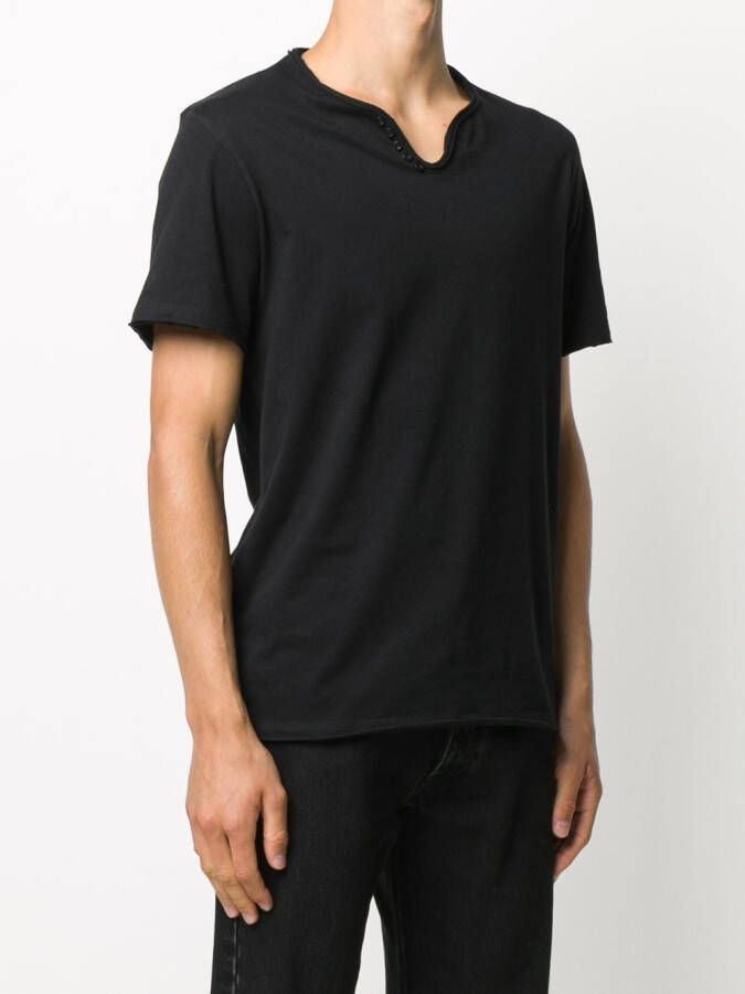 Zadig&Voltaire Henley T-shirt Zwart