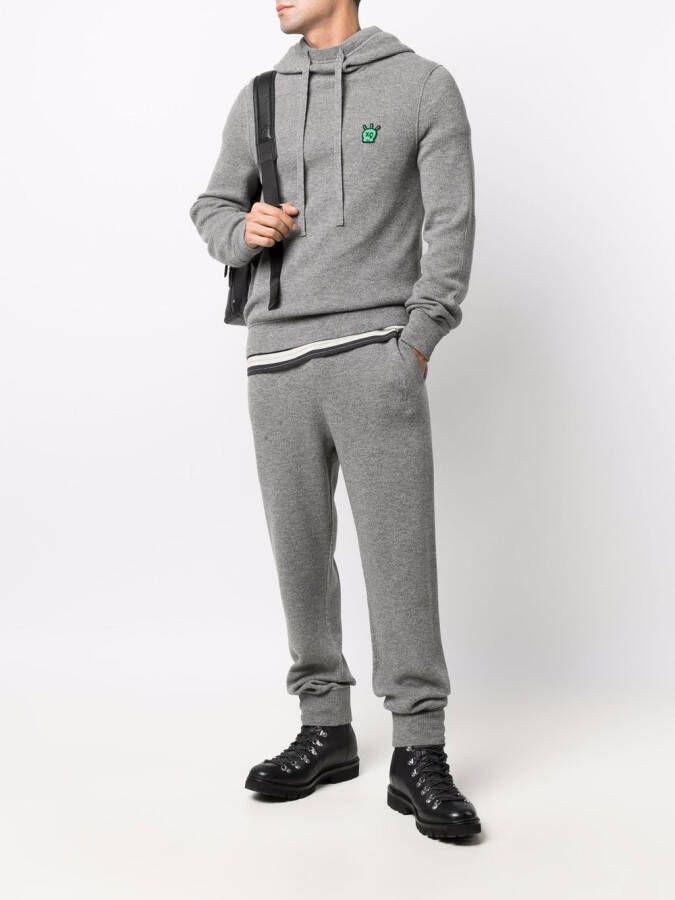 Zadig&Voltaire Hoodie met logoplakkaat Grijs