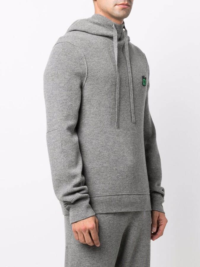 Zadig&Voltaire Hoodie met logoplakkaat Grijs