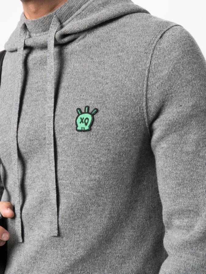 Zadig&Voltaire Hoodie met logoplakkaat Grijs