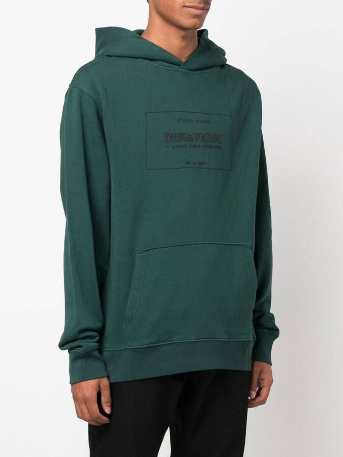 Zadig&Voltaire Hoodie met logoprint Groen