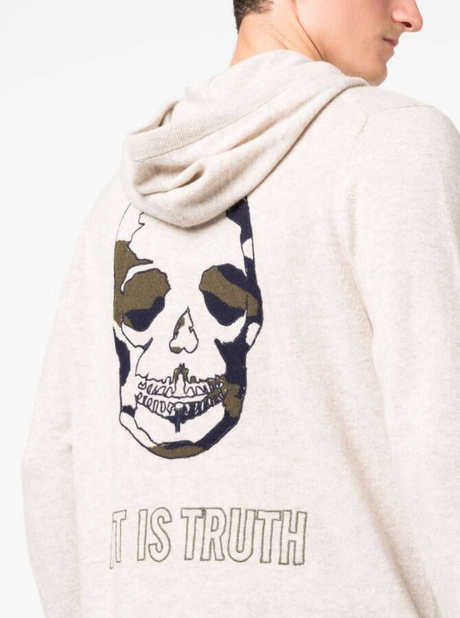 Zadig&Voltaire Hoodie van wolmix Beige