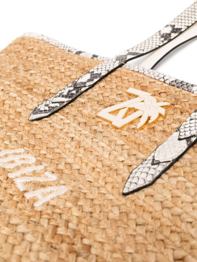 Zadig&Voltaire Ibiza strandtas met logo Beige