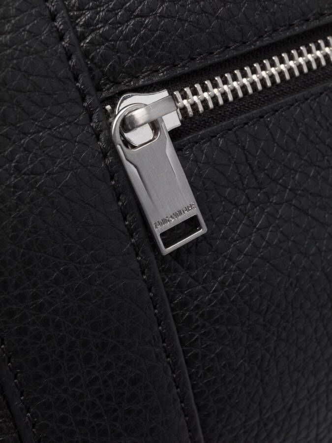 Zadig&Voltaire Initiale Jamie leren tas Zwart