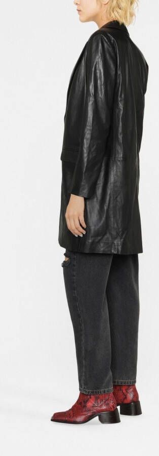 Zadig&Voltaire Jas met enkele rij knopen Zwart