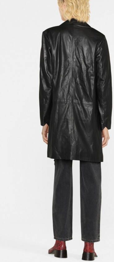Zadig&Voltaire Jas met enkele rij knopen Zwart