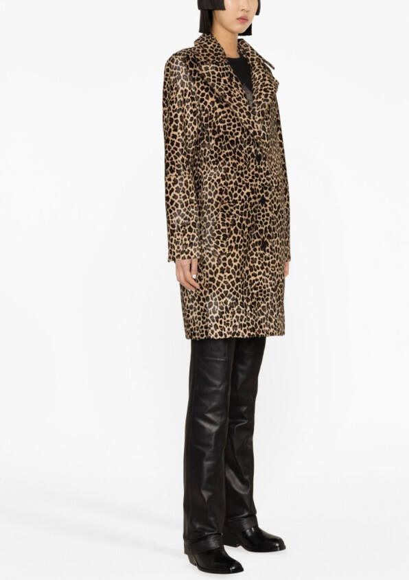 Zadig&Voltaire Jas met luipaardprint Beige