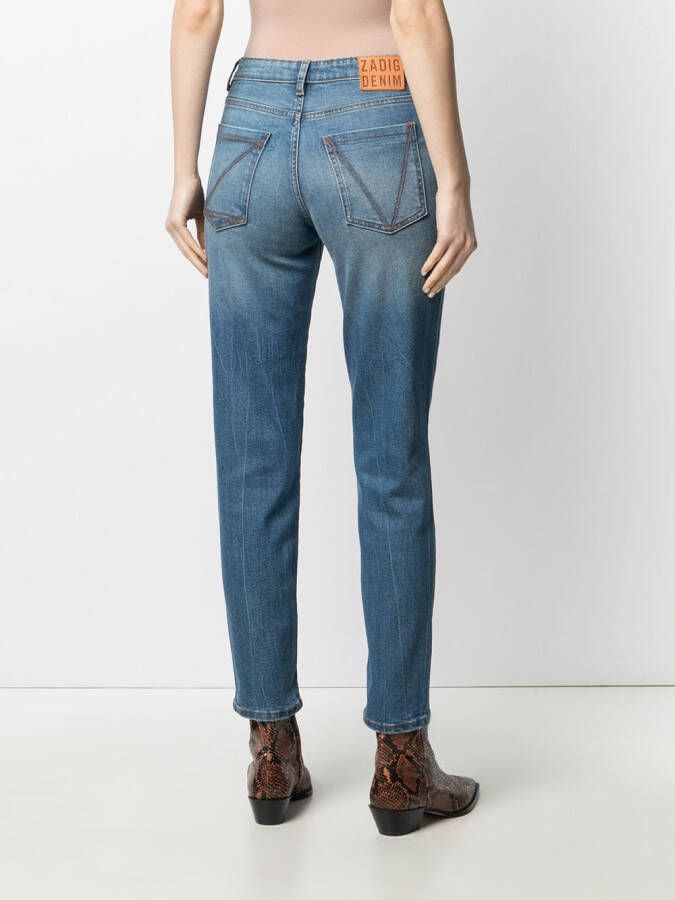 Zadig&Voltaire Jeans met toelopende pijpen Blauw