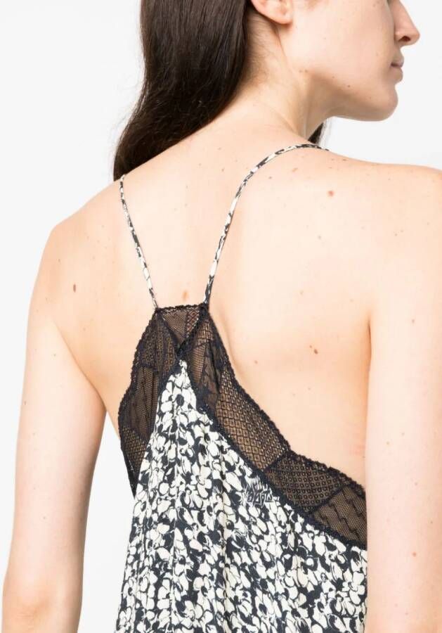 Zadig&Voltaire Jurk met bloemenprint Beige