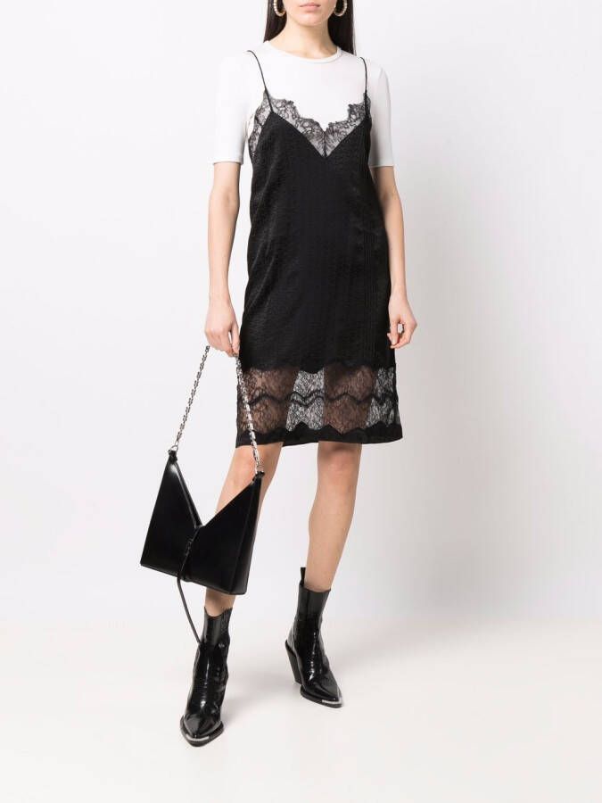 Zadig&Voltaire Jurk met kanten afwerking Zwart
