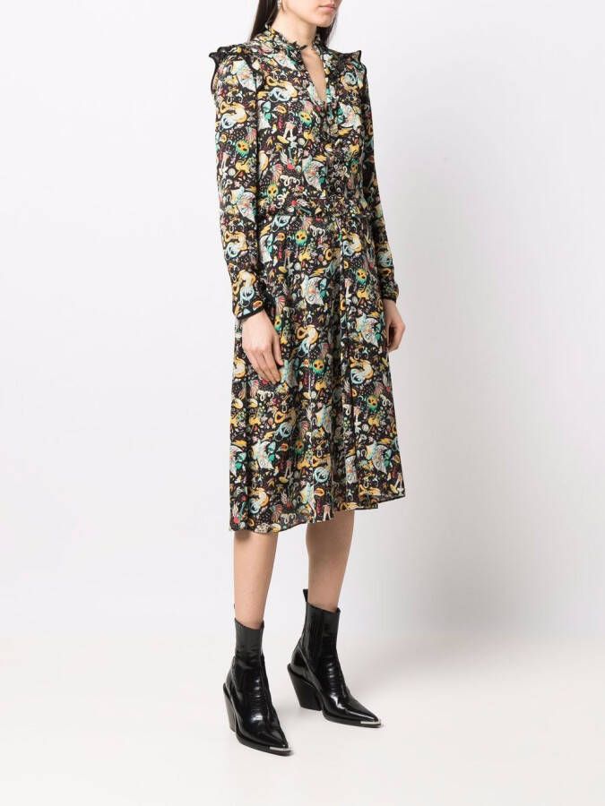 Zadig&Voltaire Jurk met print Zwart