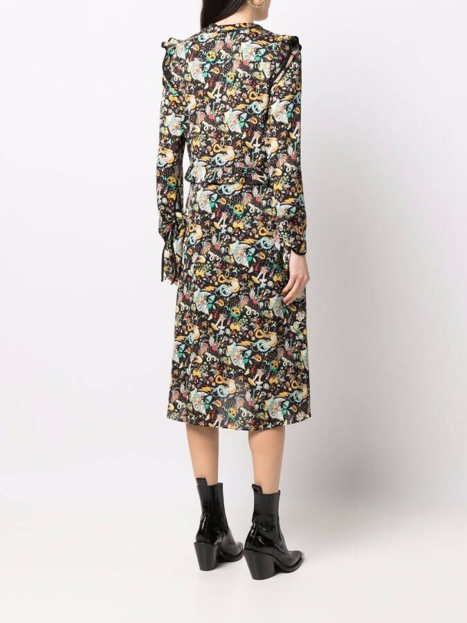 Zadig&Voltaire Jurk met print Zwart