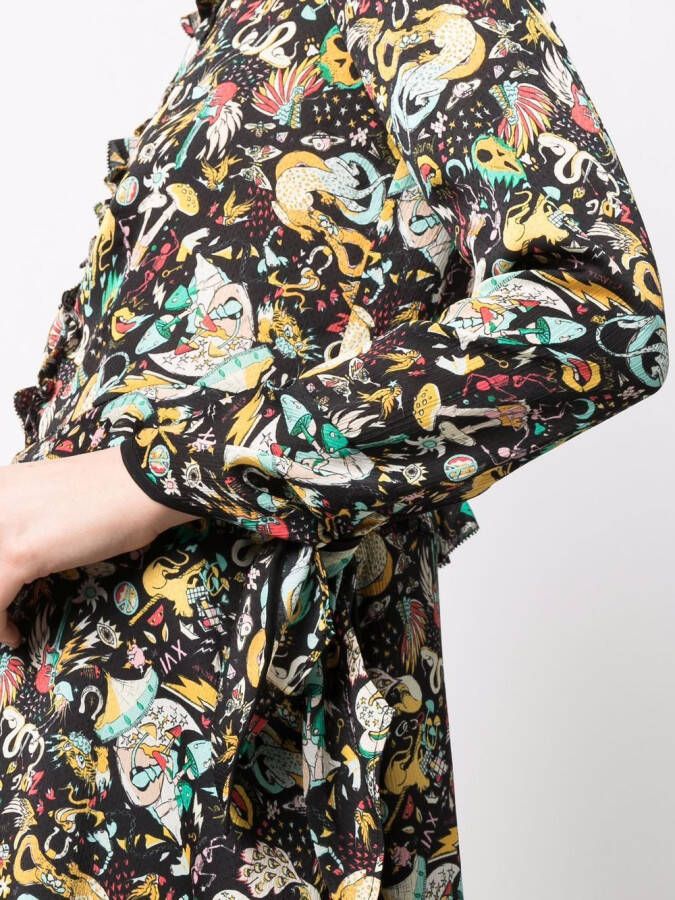 Zadig&Voltaire Jurk met print Zwart
