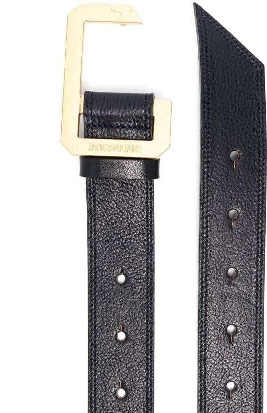 Zadig&Voltaire Leren riem Zwart