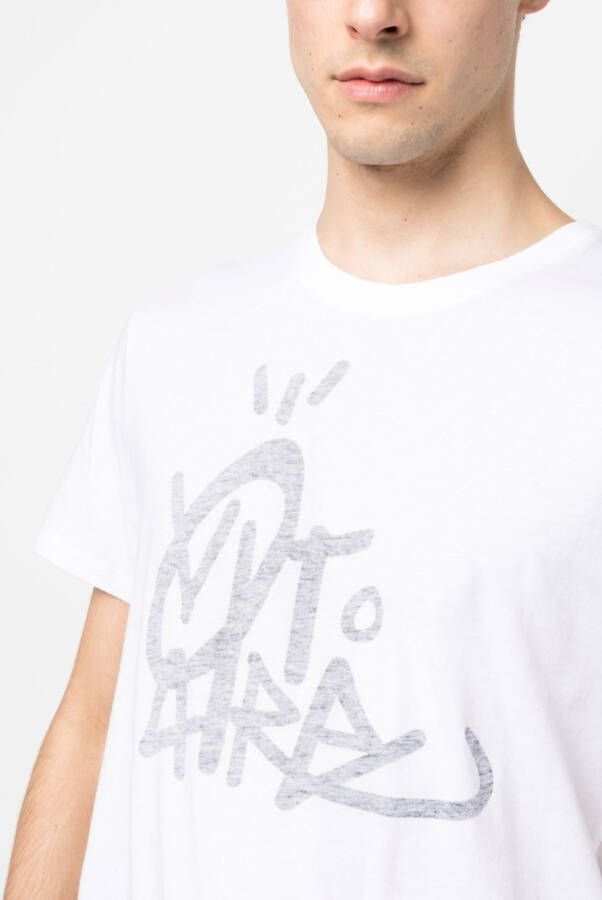 Zadig&Voltaire T-shirt met logoprint Wit