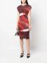 Zadig&Voltaire Midi-jurk met print Rood - Thumbnail 2