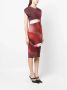Zadig&Voltaire Midi-jurk met print Rood - Thumbnail 3