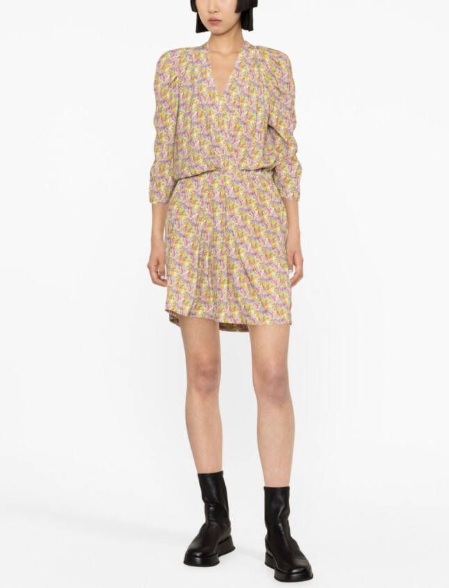 Zadig&Voltaire Mini-jurk met bloemenprint Geel