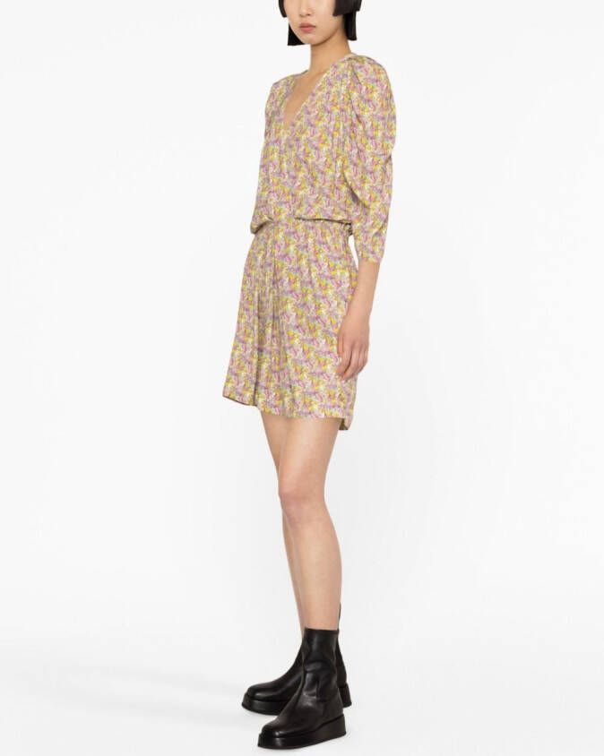 Zadig&Voltaire Mini-jurk met bloemenprint Geel