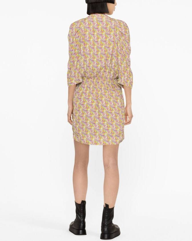 Zadig&Voltaire Mini-jurk met bloemenprint Geel