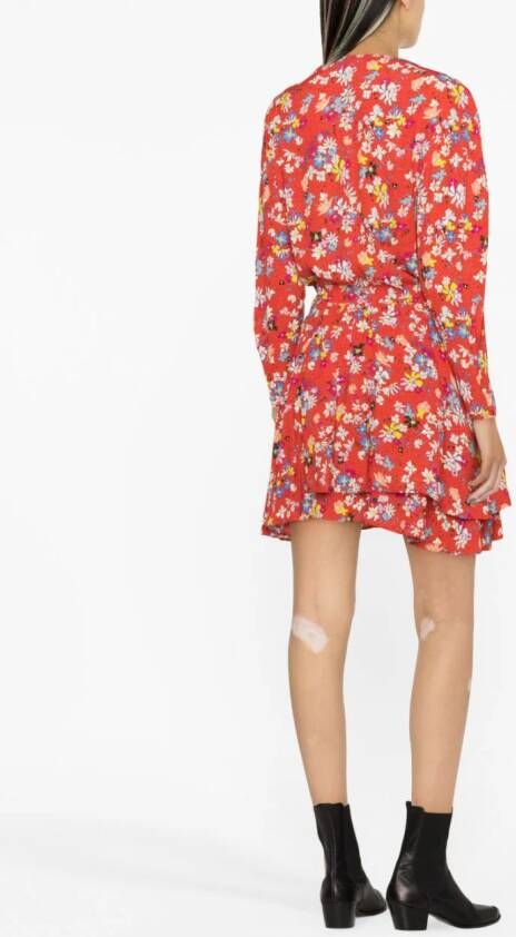 Zadig&Voltaire Rogers mini-jurk met bloemenprint Rood