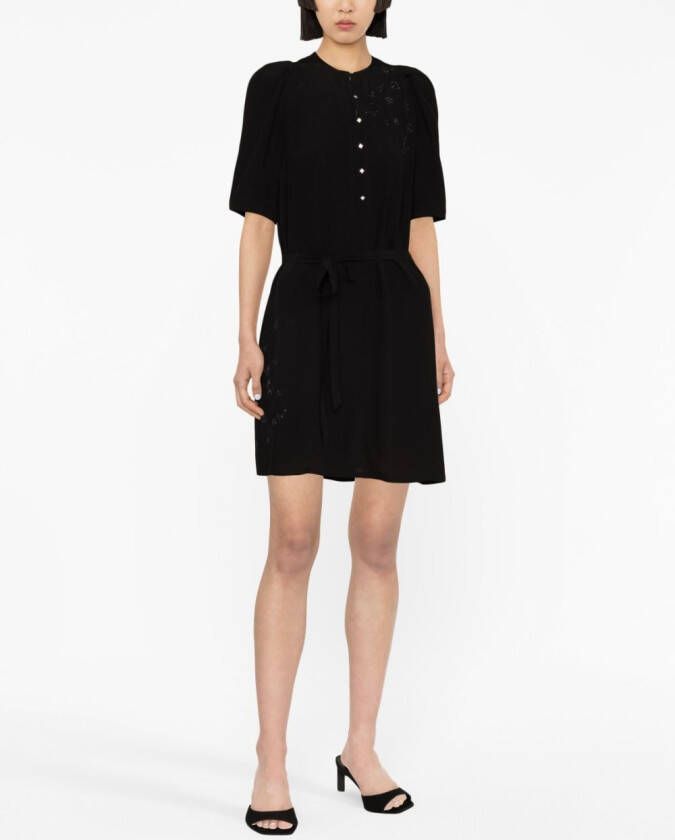 Zadig&Voltaire Mini-jurk verfraaid met stras Zwart