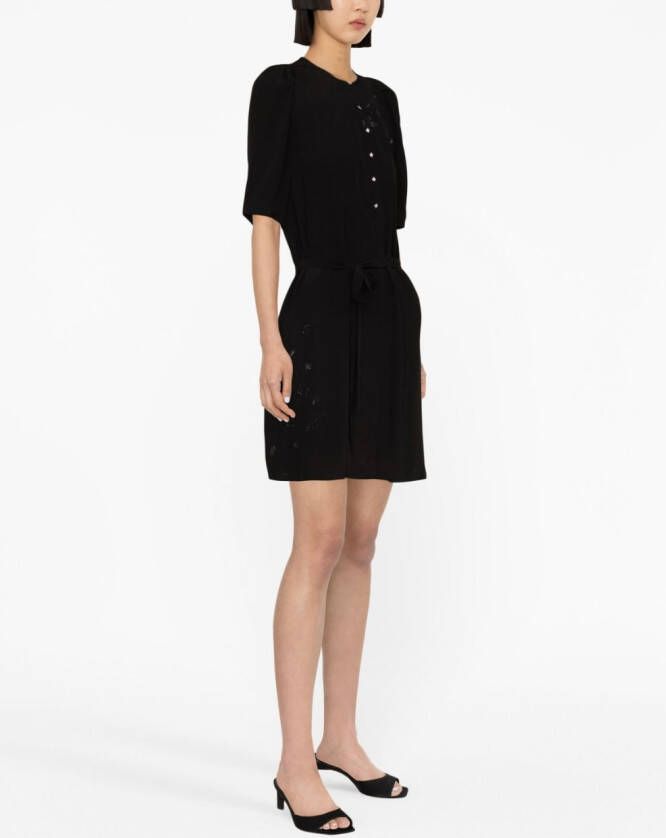 Zadig&Voltaire Mini-jurk verfraaid met stras Zwart