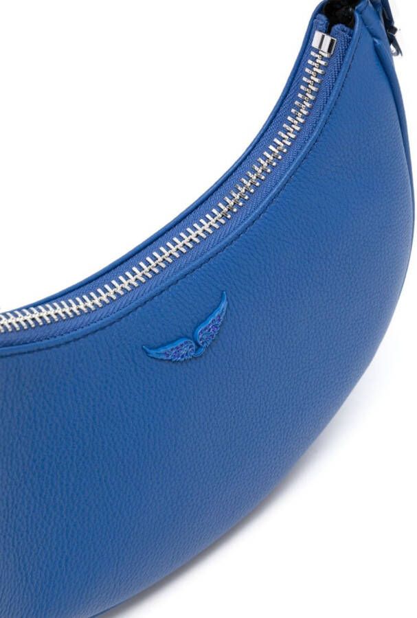 Zadig&Voltaire Moonrock leren shopper Blauw