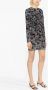 Zadig&Voltaire Radar floral-print embellished silk minidress Zwart - Thumbnail 3