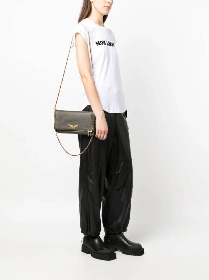 Zadig&Voltaire Rock leren crossbodytas Groen