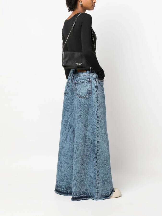 Zadig&Voltaire Rock leren crossbodytas Zwart