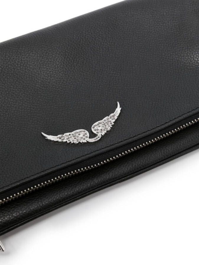 Zadig&Voltaire Rock leren crossbodytas Zwart