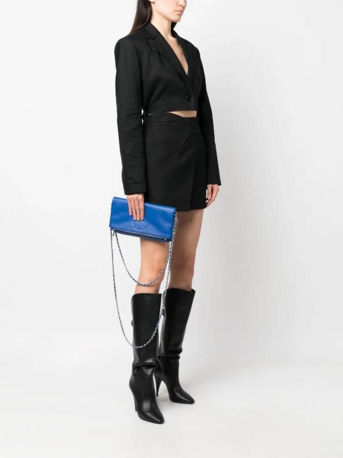 Zadig&Voltaire Rock leren crossbodytas Blauw