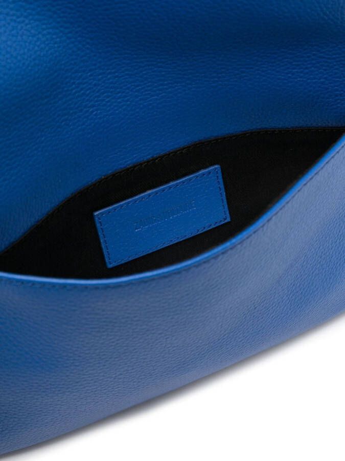 Zadig&Voltaire Rock leren crossbodytas Blauw