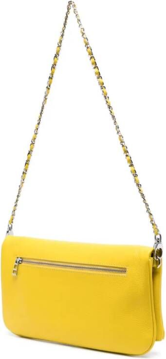 Zadig&Voltaire Rock leren crossbodytas Geel
