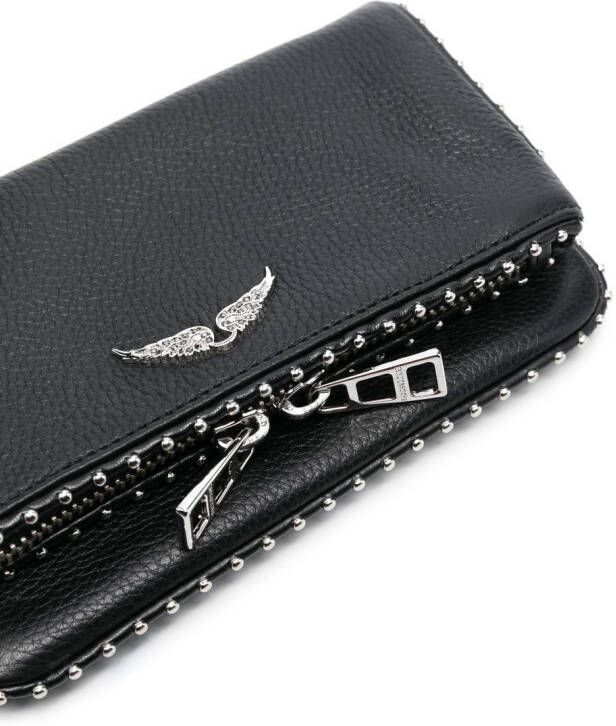 Zadig&Voltaire Rock Studs verfraaide clutch Zwart