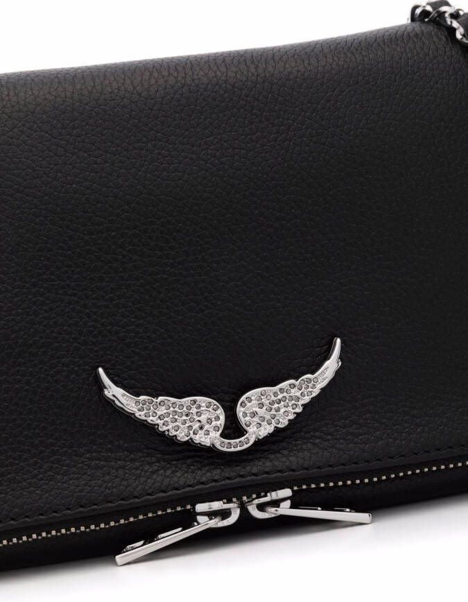 Zadig&Voltaire Rock Swing Your Wings clutch Zwart