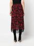 Zadig&Voltaire Rok met bladerprint Zwart - Thumbnail 4