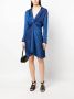 Zadig&Voltaire Midi-jurk met V-hals Blauw - Thumbnail 2