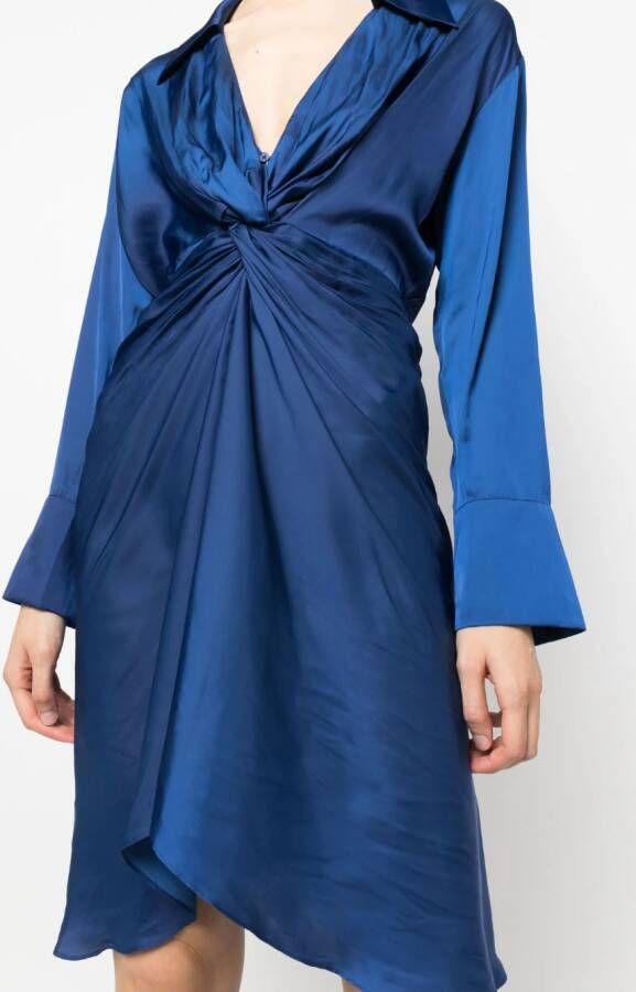 Zadig&Voltaire Midi-jurk met V-hals Blauw