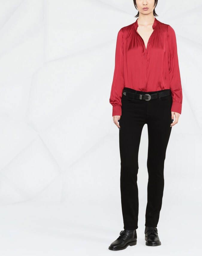 Zadig&Voltaire Satijnen blouse Rood